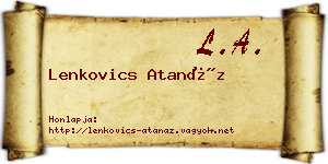 Lenkovics Atanáz névjegykártya